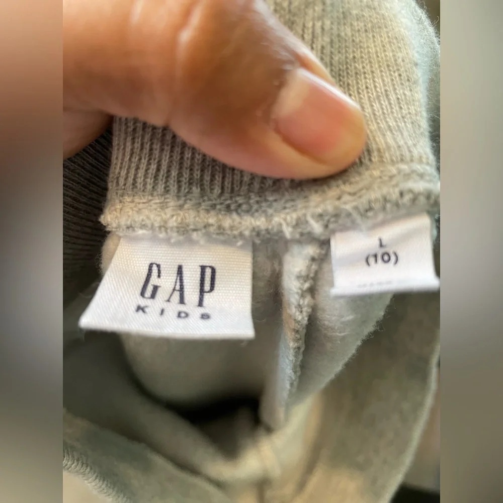 GAP Gray Kids Arch Logo Joggers sweatpants Girl Size 10‎